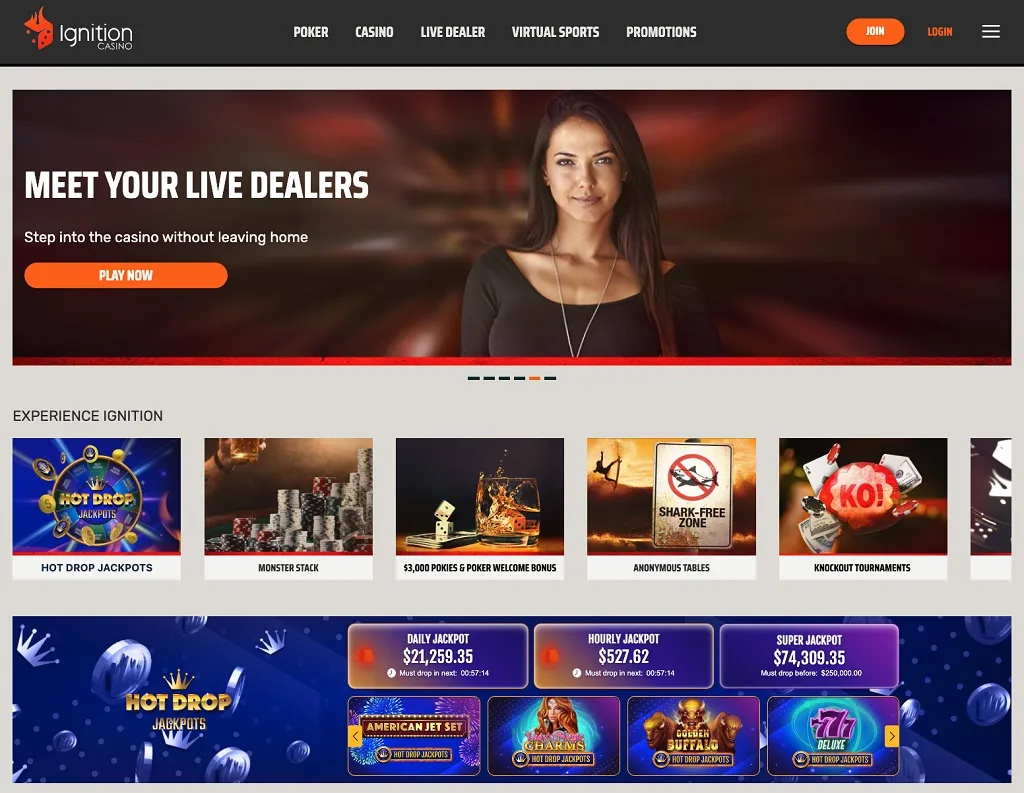 ignition casino games